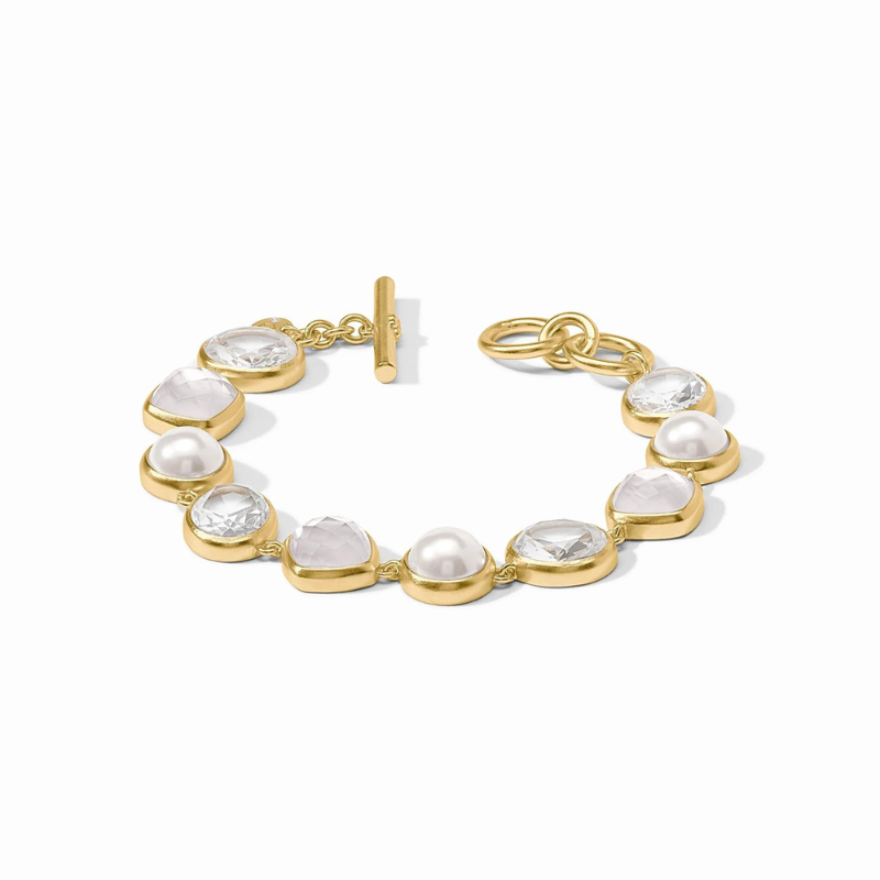 Kaleidoscope Tennis Bracelet Iridescent Clear Crystal