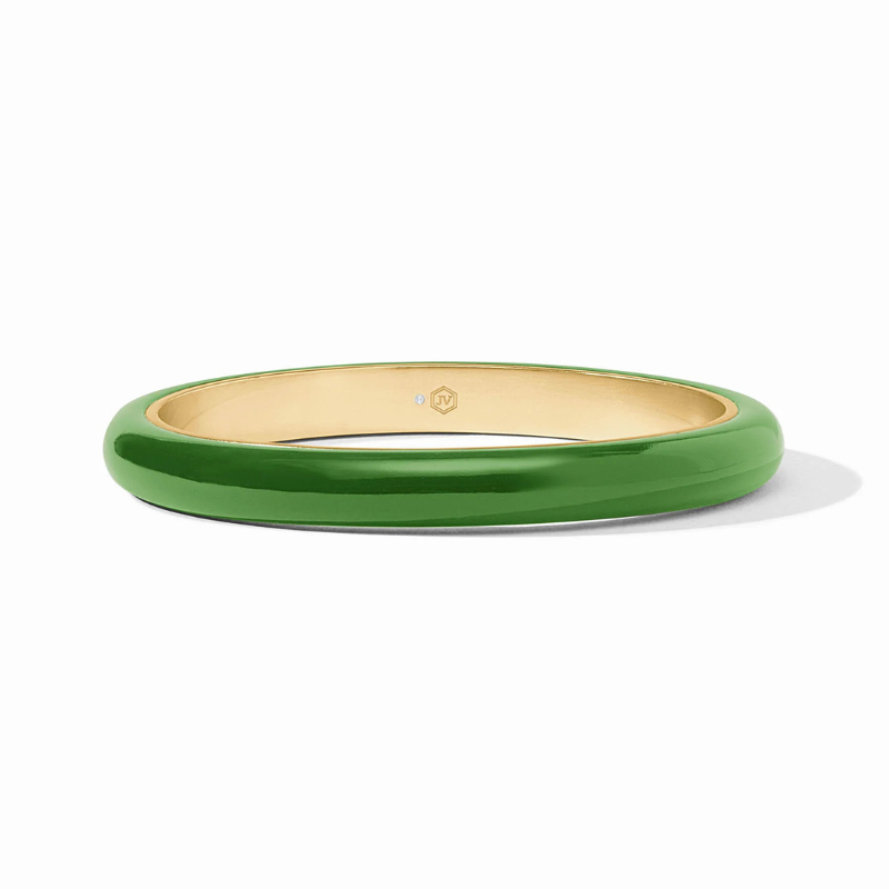 Madison Statement Bangle in Palmetto Green Size Small