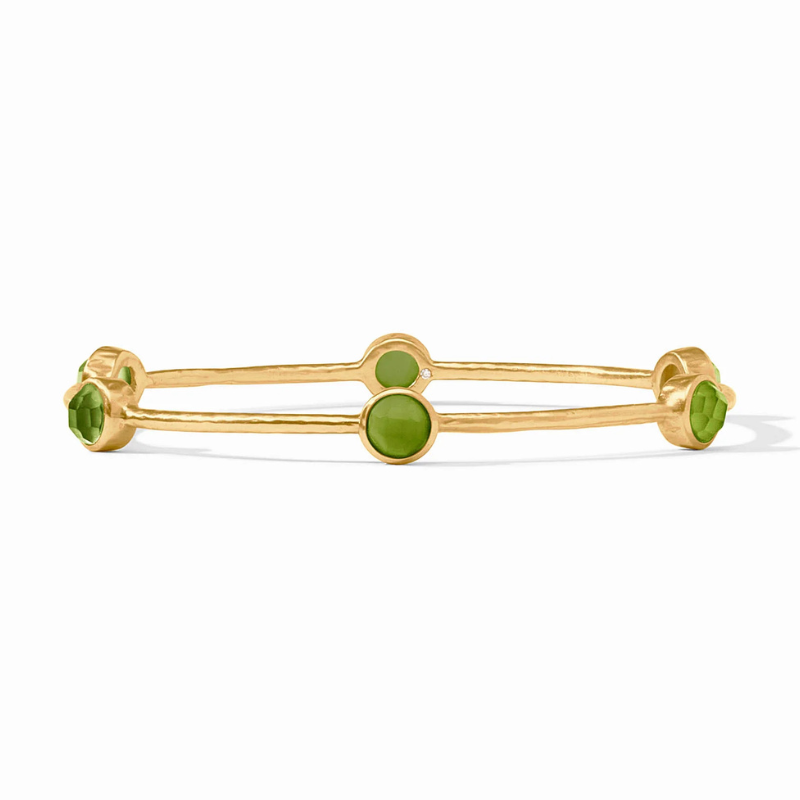 Milano Luxe Bangle in Iridescent Palmetto Green Size Medium