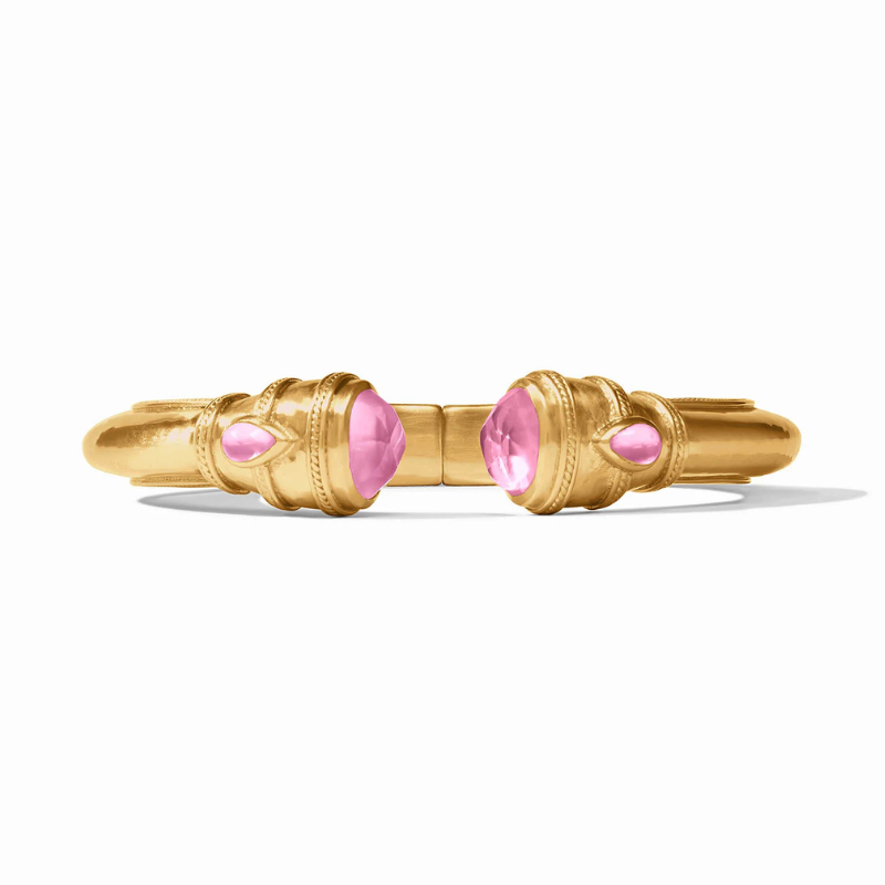 Cannes Demi Cuff in Iridescent Tourmaline Pink