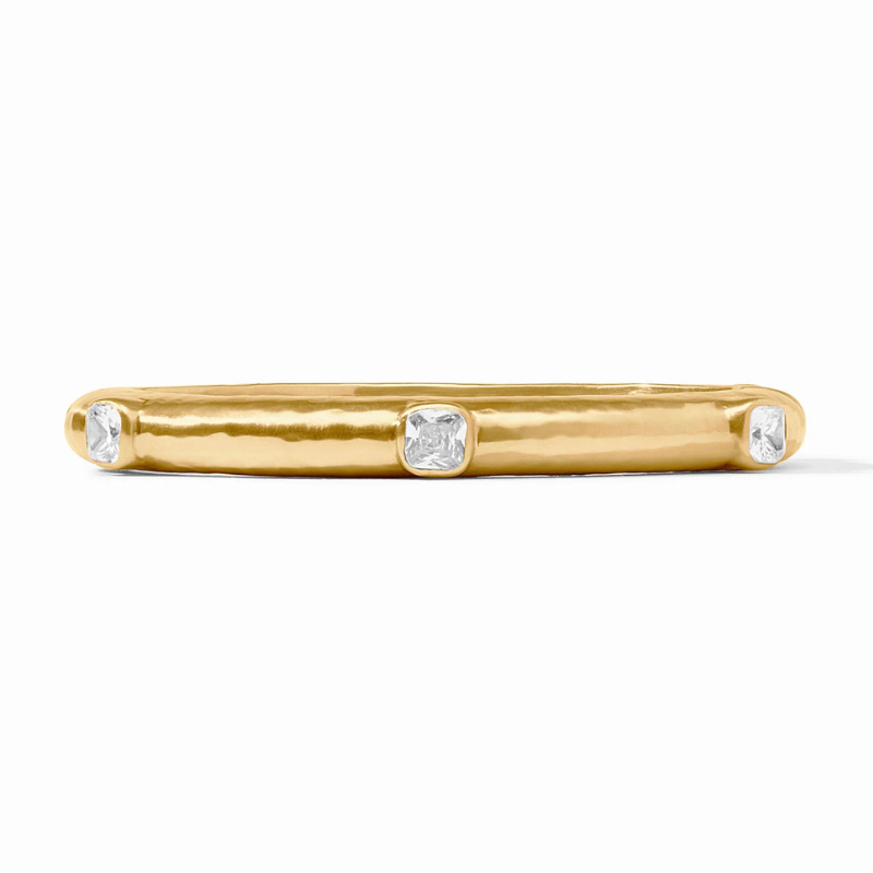 Catalina Hinge Bangle in Cubic Zirconia