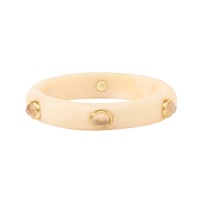 Carnaby Stone Bangle in Ivory