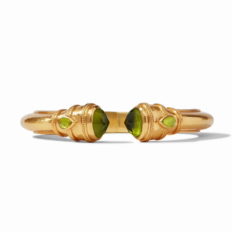 Cannes Demi Cuff in Iridescent Palmetto Green