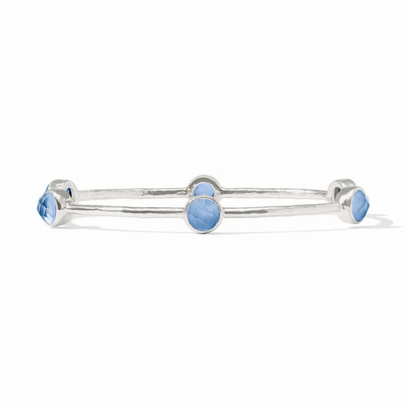 Milano Luxe Bangle in Iridescent Chalcedony Blue Size Medium