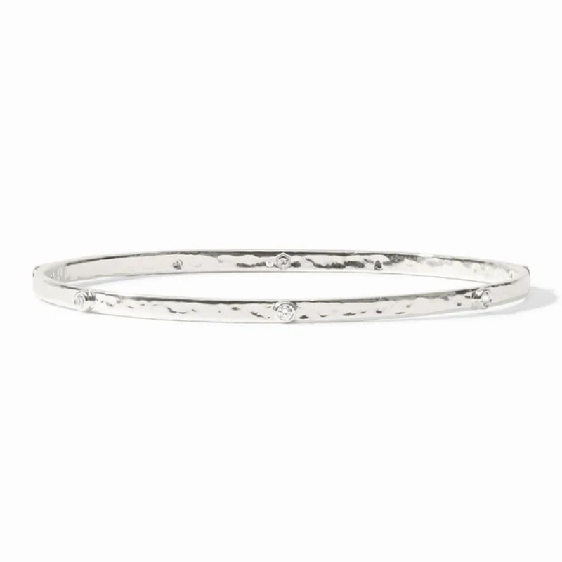 Crescent Stone Bangle in CZ Size Medium