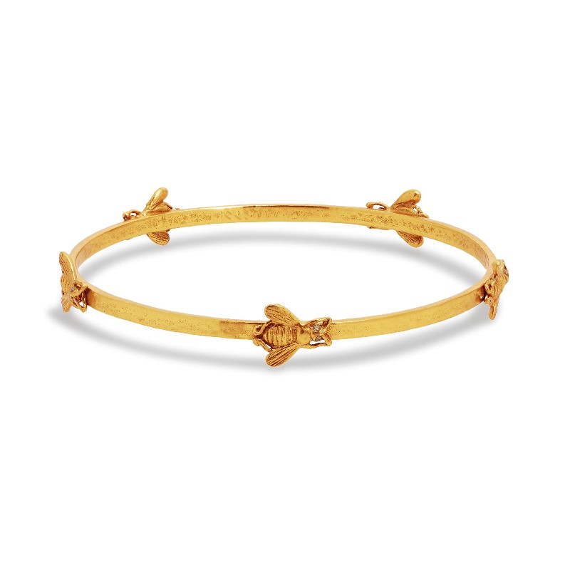 JULIE VOS Bee Bangle Bracelet