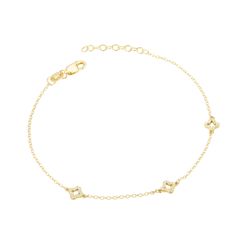ELLA STEIN Diamond Station Chain Bracelet