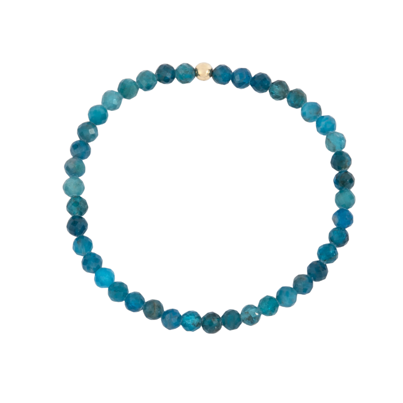 Apatite Gemstone Bead Bracelet