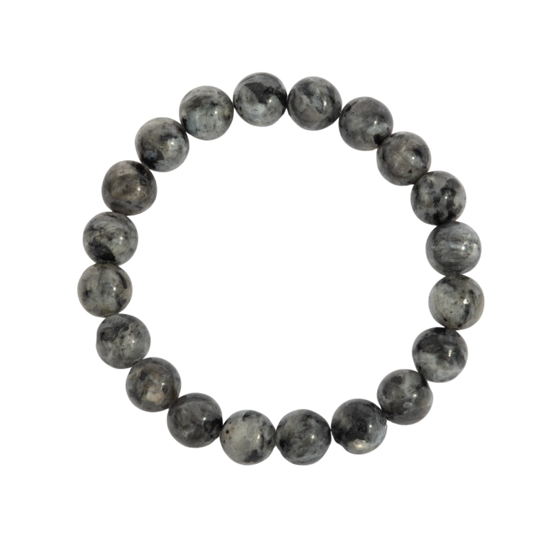 Dark Labradorite Mens Bead Bracelet