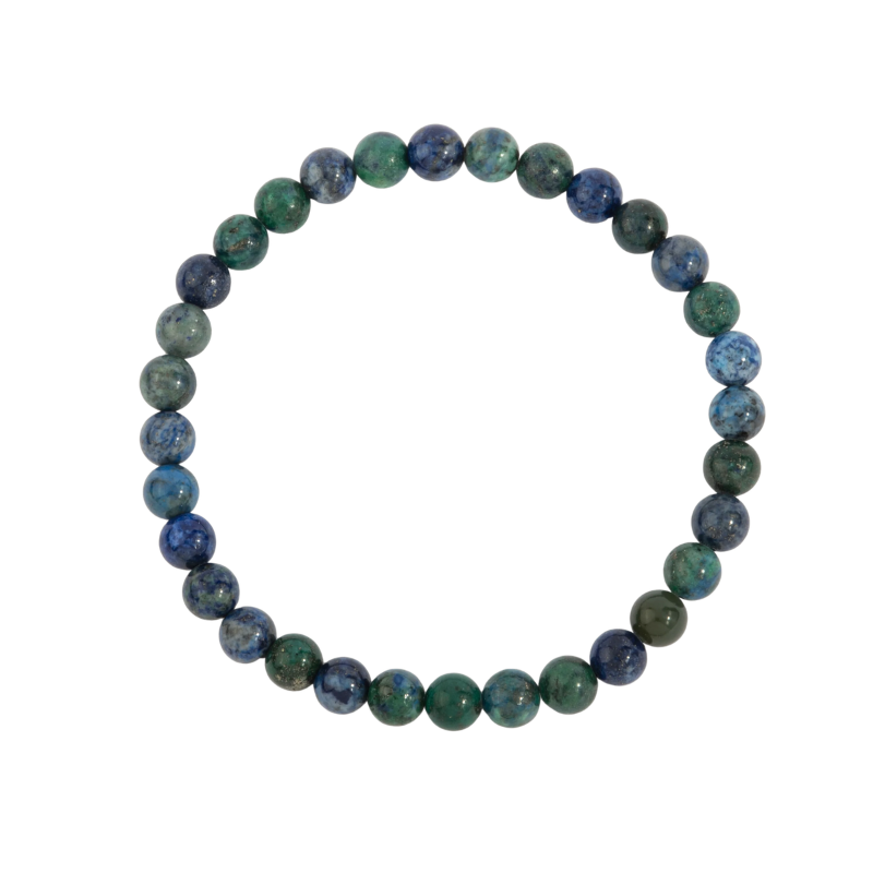 Chrysocolla Mens Bead Bracelet