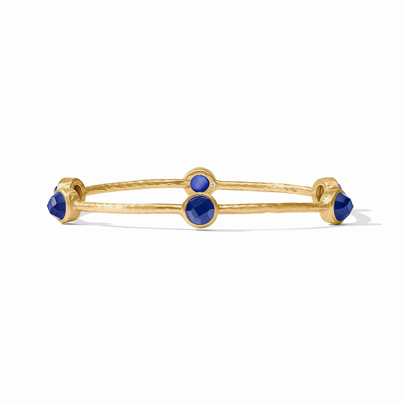 Julie Vos Milano Luxe Iridescent Sapphire Blue Banngle