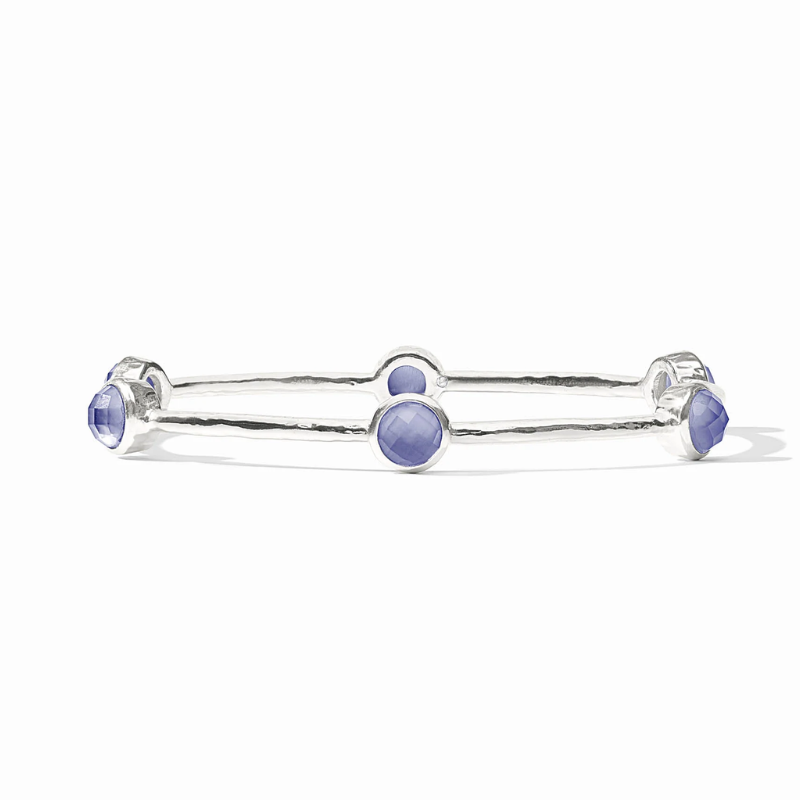 Julie Vos Milano Luxe Iridescent Tanzanite Blue Bangle