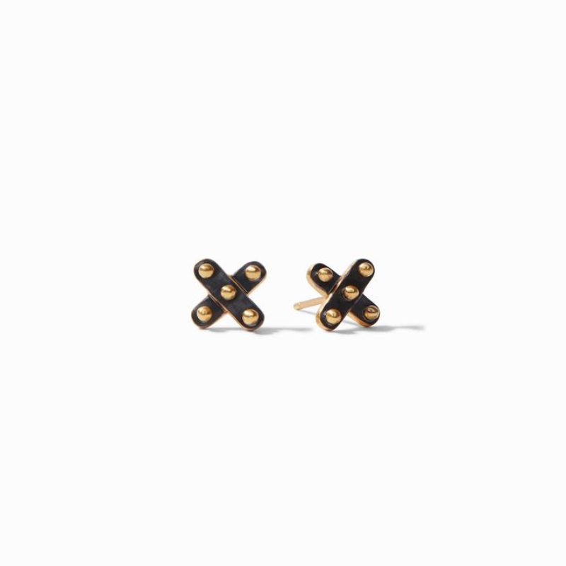 Julie Vos Soho Demi X Studs – Mixed Metal