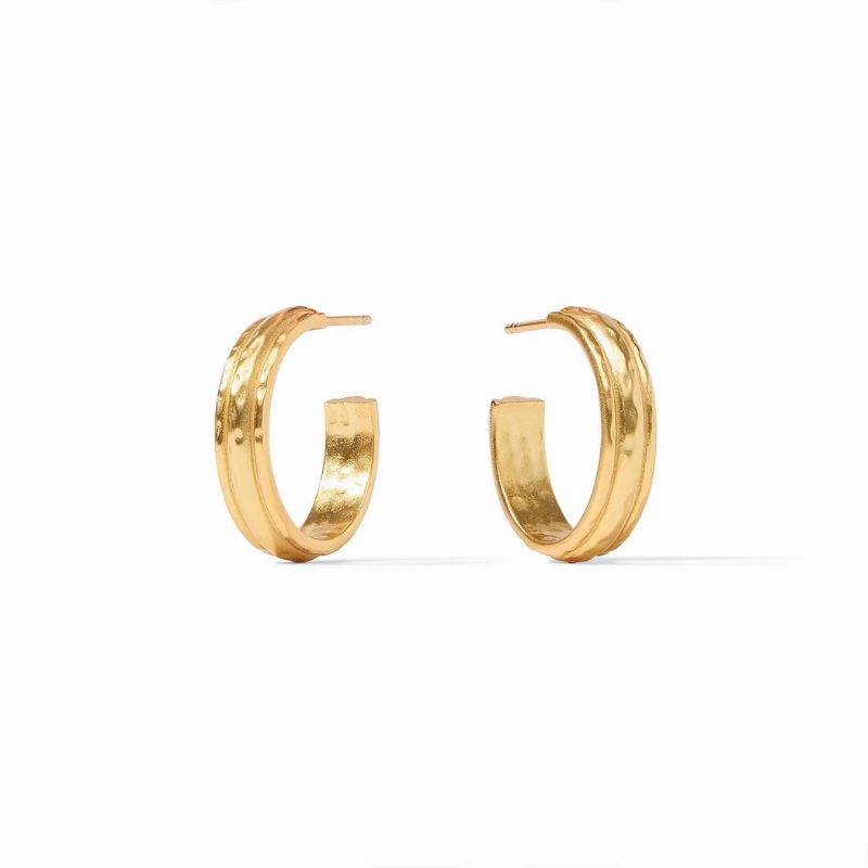 Julie Vos Madison Hoops – Small Gold Hoops