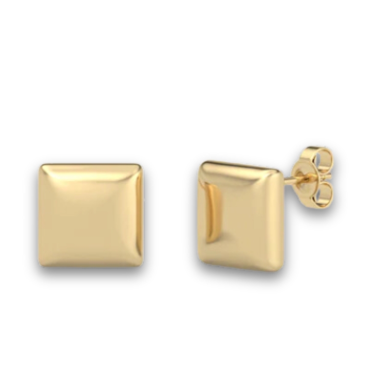 ELLA STEIN Plain Small Cube Stud Earrings