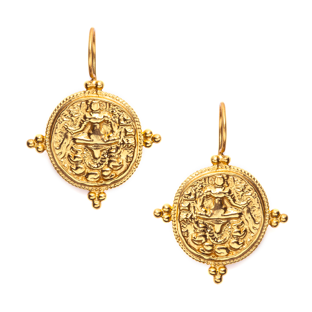 QUATRO COIN EARRING GOLD