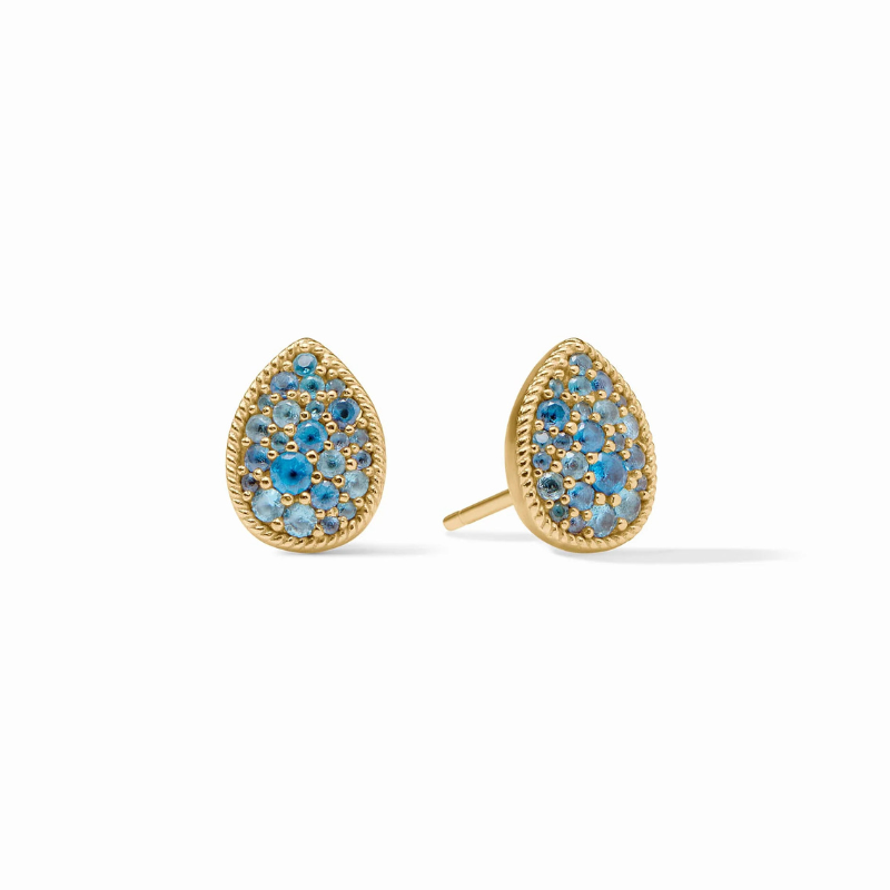 JULIE VOS December Birthstone Teardrop Stud Earrings