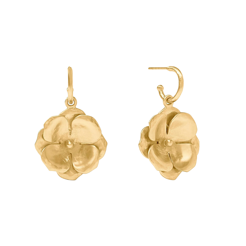 Bloom Hoop and Charm Earrings