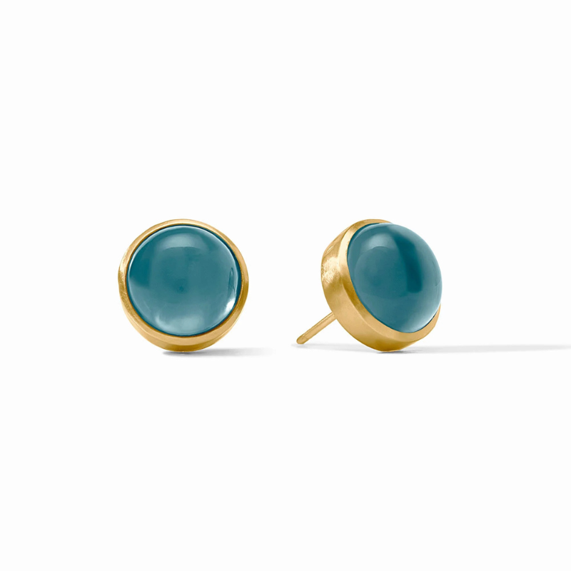 Solara Stone Stud in Iridescent Montana Blue