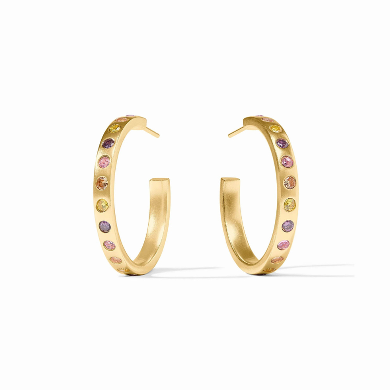 JULIE VOS Rainbow Hoop Earrings
