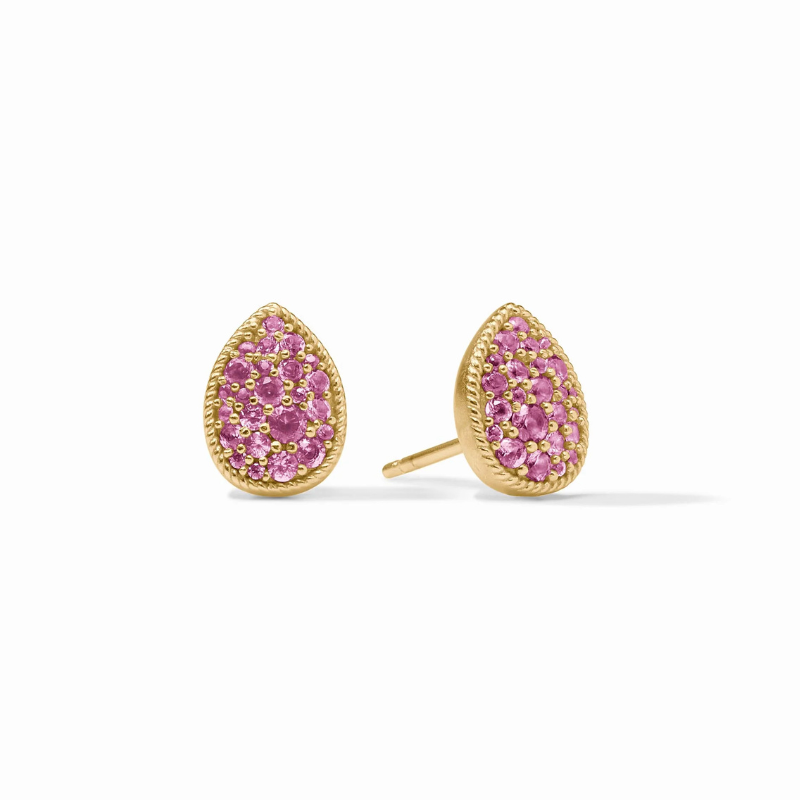 JULIE VOS October Birthstone Teardrop Stud Earrings