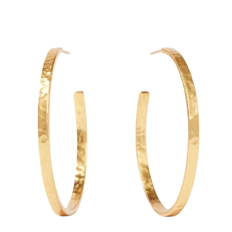 JULIE VOS Large Crescent Hoop Earrings