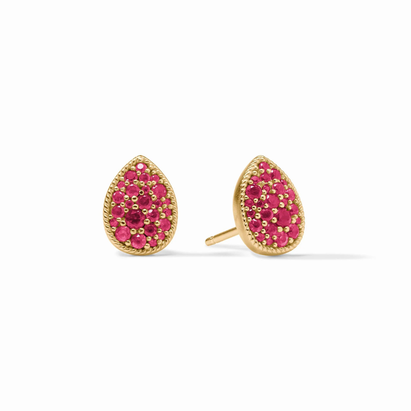 JULIE VOS July Birthstone Teardrop Stud Earrings