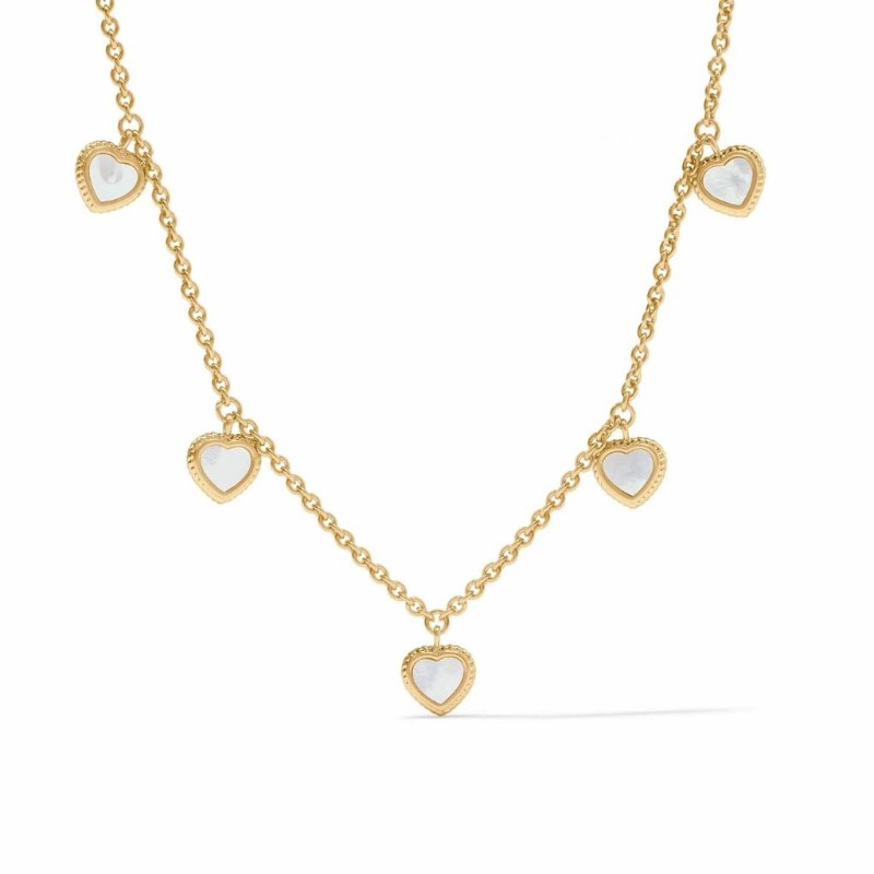 JULIE VOS Heart Delicate Charm Necklace