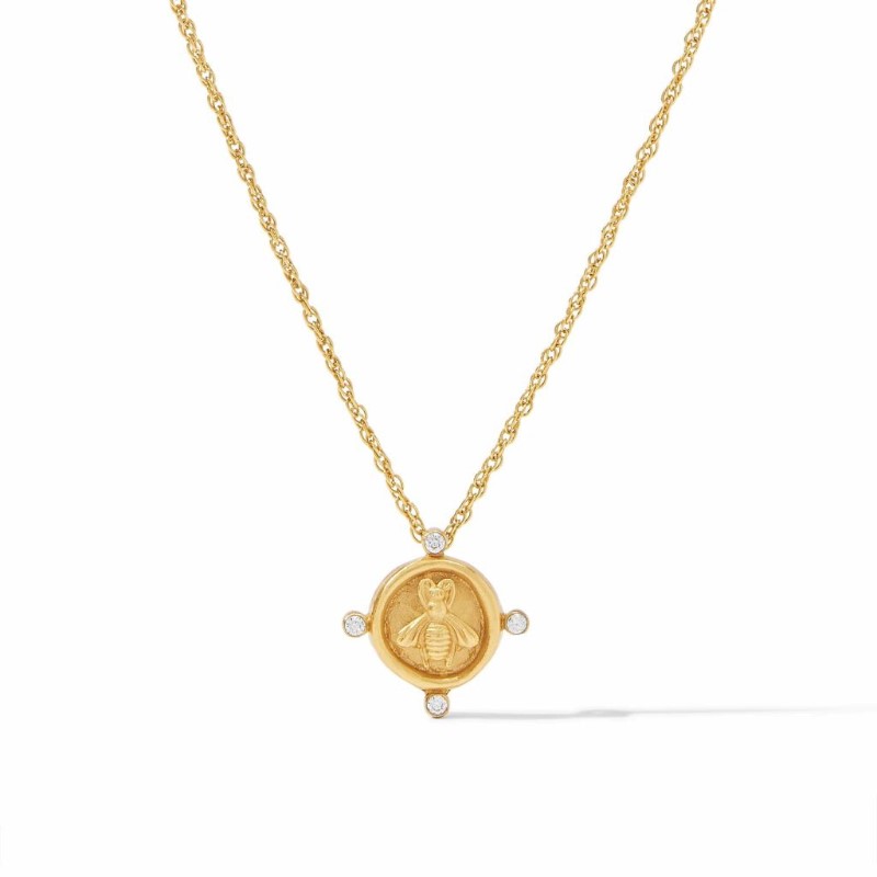 JULIE VOS Bee Cameo Necklace