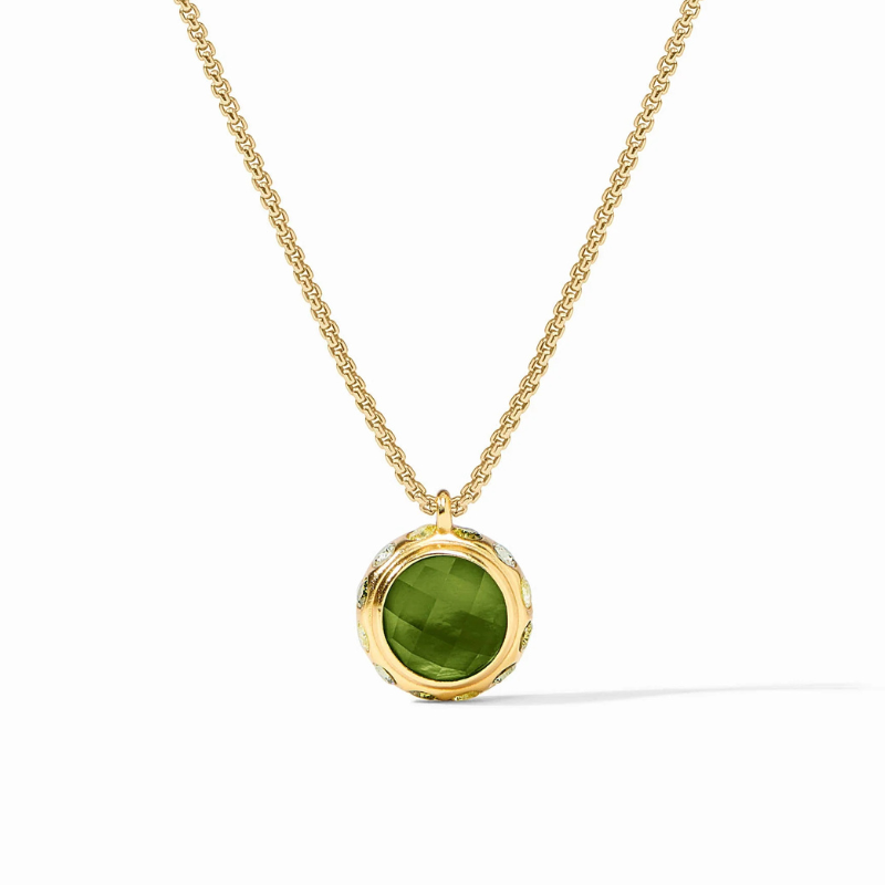 Rainbow Delicate Necklace in Iridescent Palmetto Green