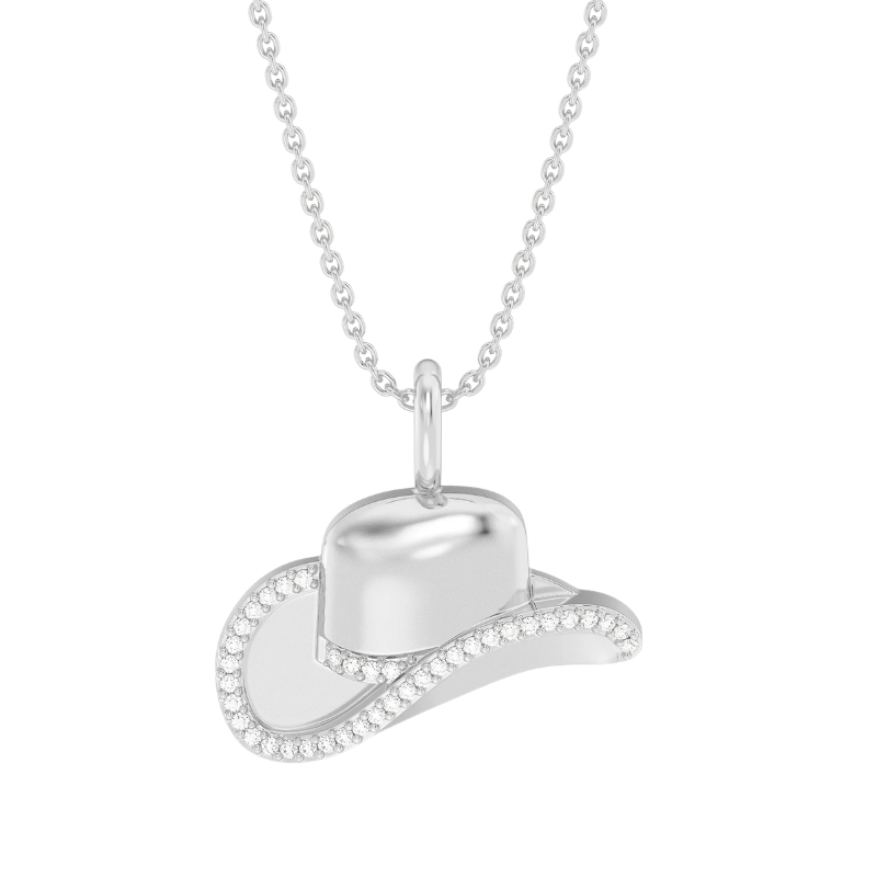 Waterproof Cowgirl Hat Pendant