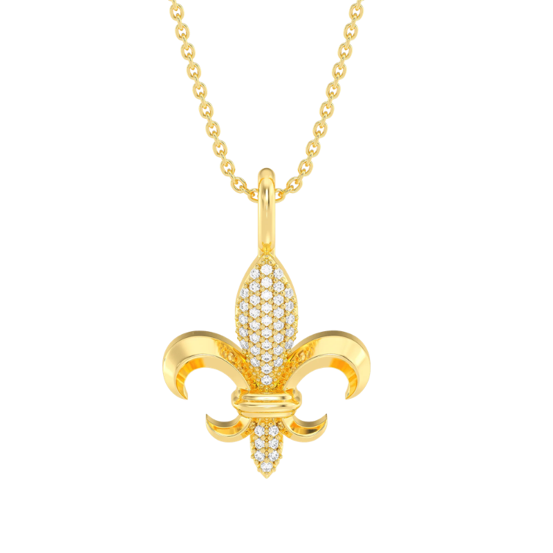Waterproof Fleur De Lys Pendant