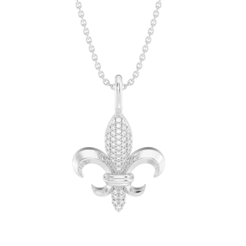 Waterproof Fleur De Lys Pendant