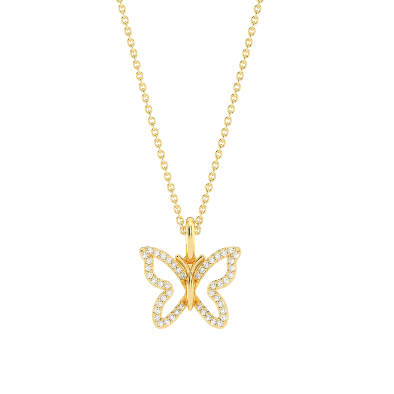 Waterproof Open Wings Pendant