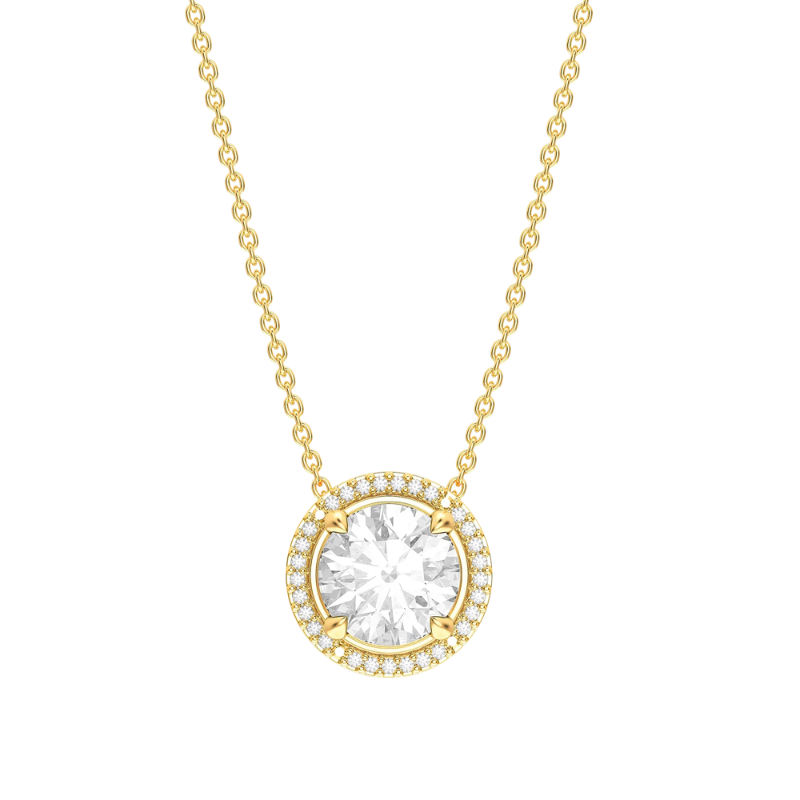 Waterproof Diamond Pendant Necklace