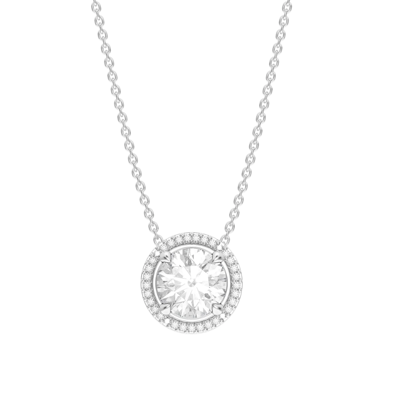 Waterproof Diamond Pendant Necklace