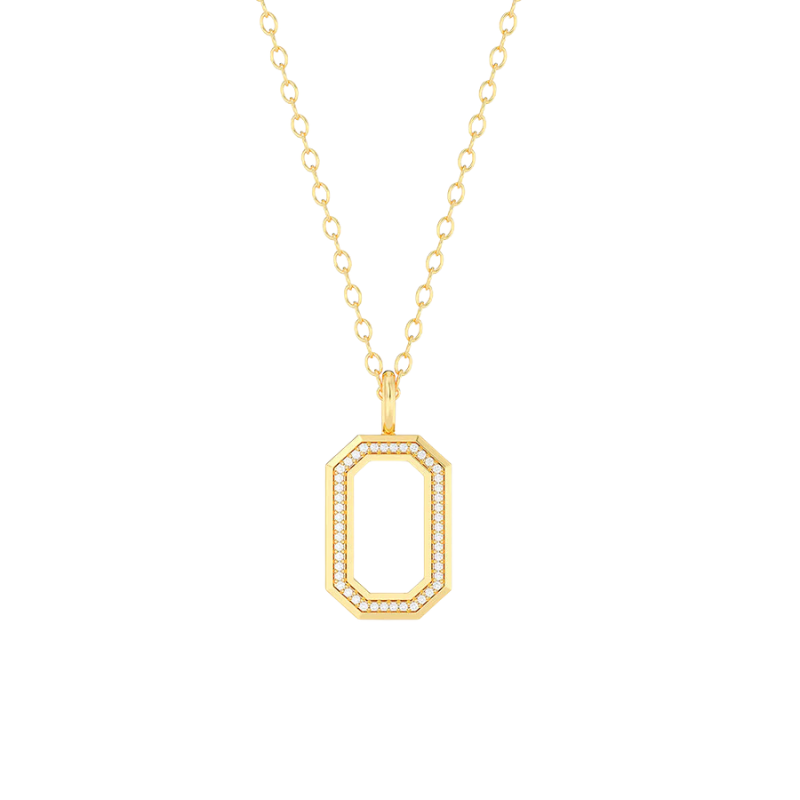 Waterproof Octagon Pendant Necklace