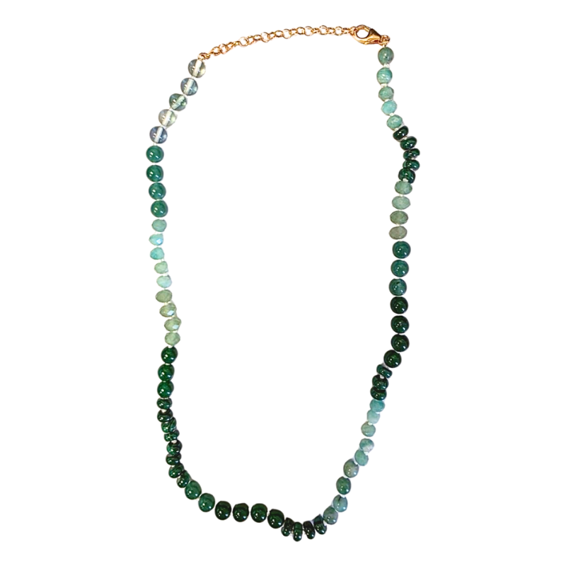6mm Kauai Green Beach Candy Necklace - 16-18