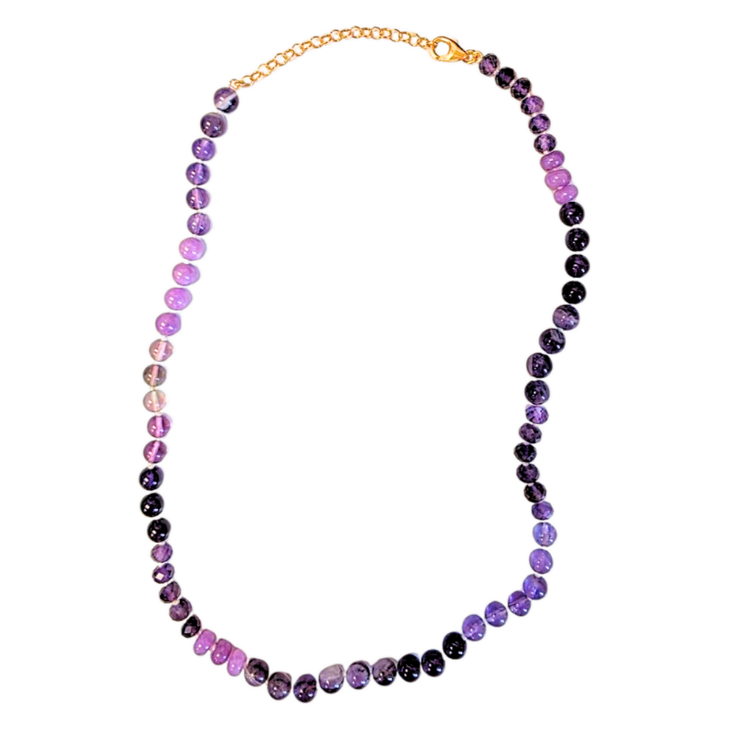 6mm Ibiza Purple Beach Candy Necklace - 16-18