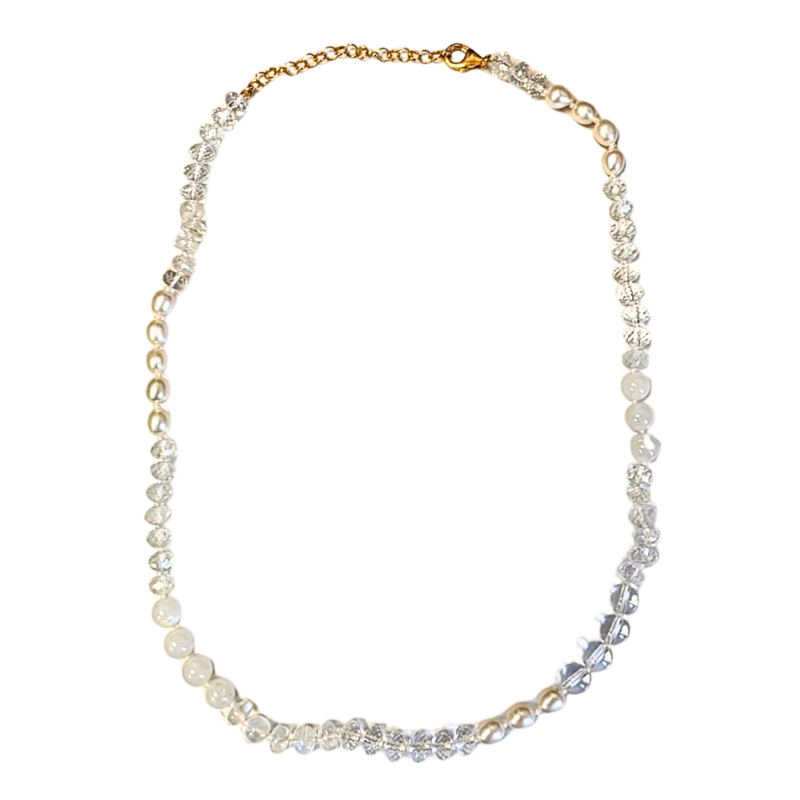 6mm Mykonos White Beach Candy Necklace - 16-18