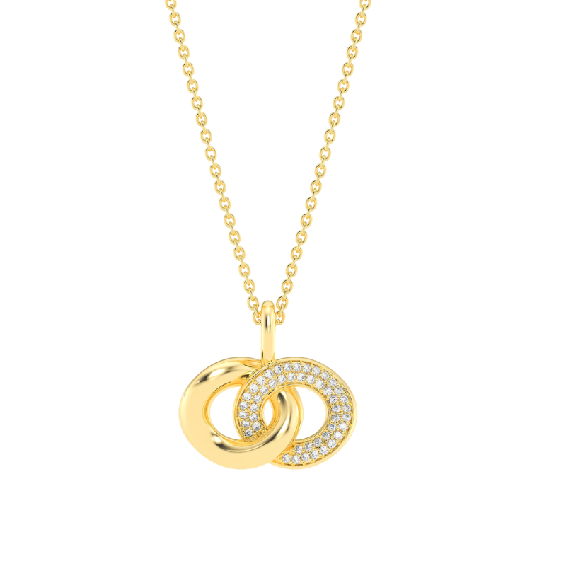 ELLA STEIN Entwined Discs Pendant Necklace