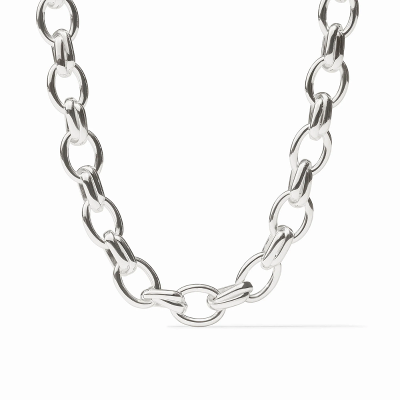 Julie Vos Silver Essex Link Necklace
