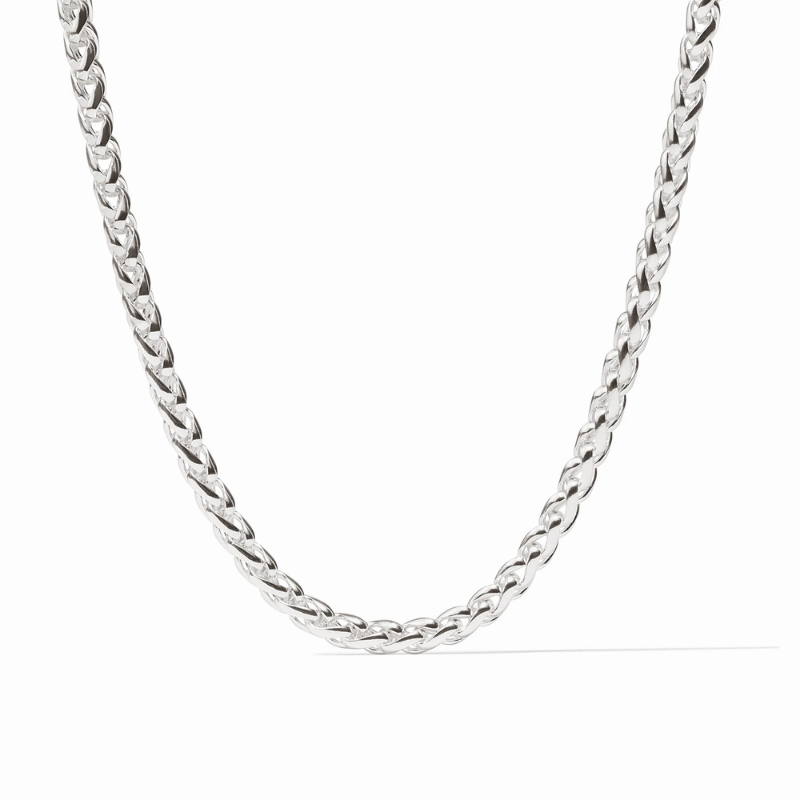 Julie Vos Silver Cobblestone Link Necklace