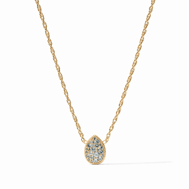 JULIE VOS March Birthstone Teardrop Necklace