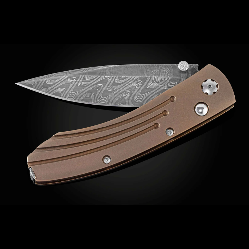 Titanium with damascus blade Limed Edition 7/250