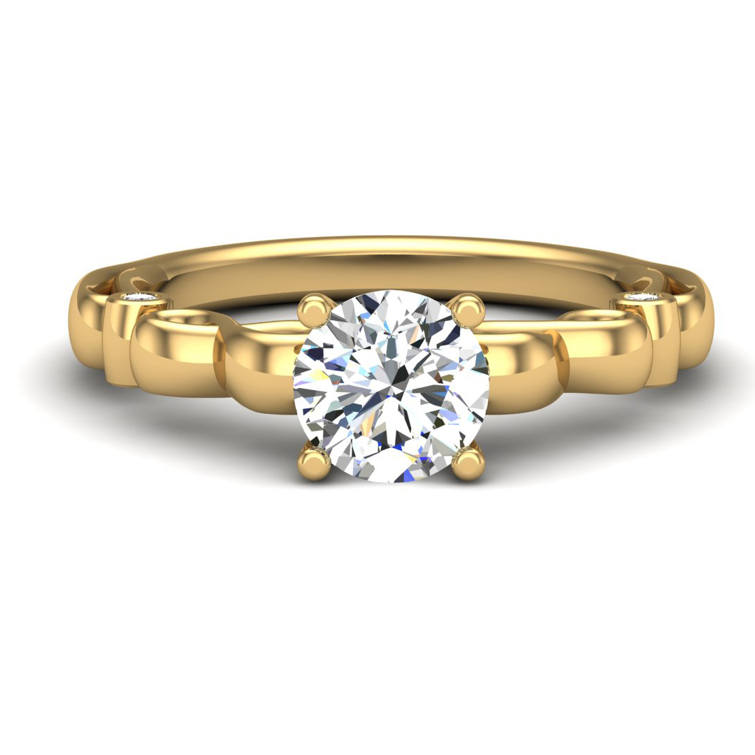 Natural 0.1ct Round Diamond Ladies Classic Solitaire Engagement Ring 10K  Gold | eBay