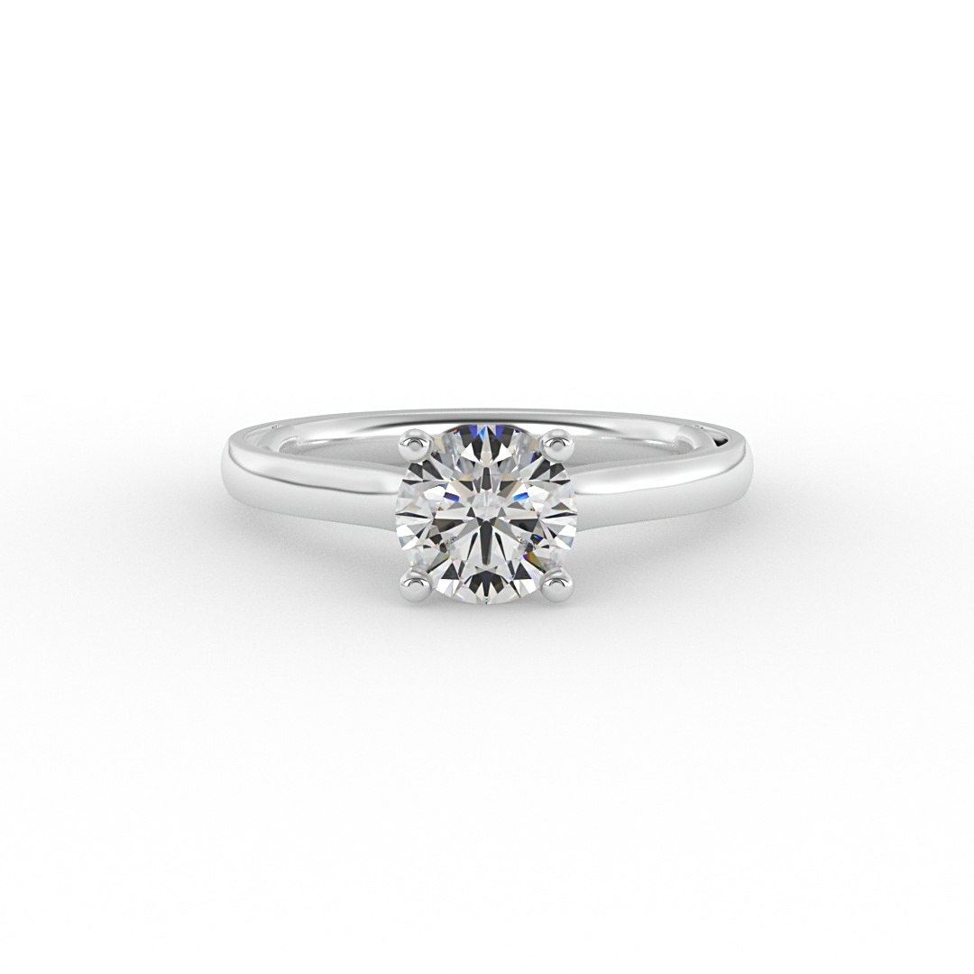 Callie solitaire engagement ring