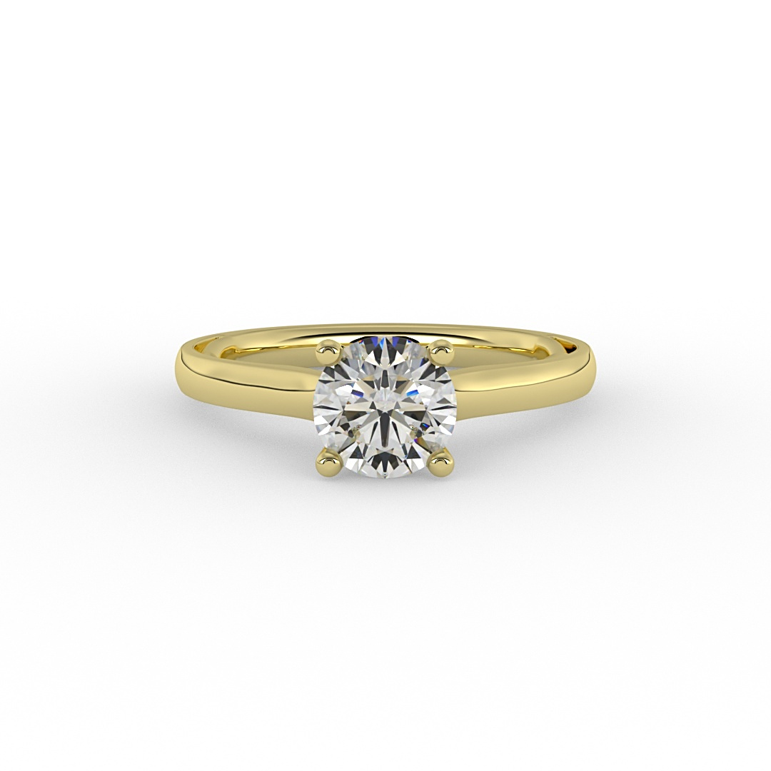Callie solitaire engagement ring