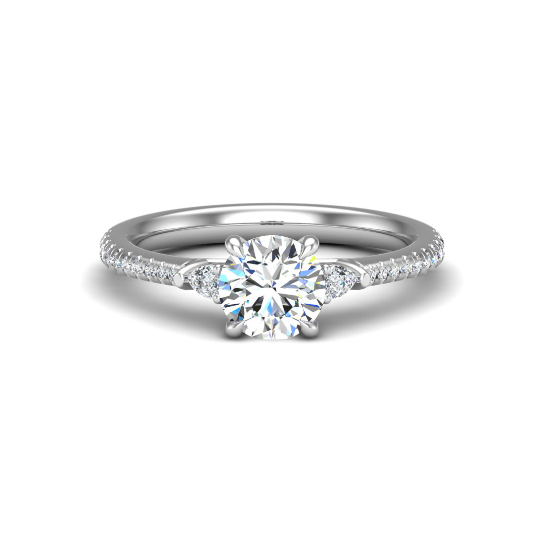 Thin Solitaire Engagement Rings Tapered – Bella's Fine Jewelers