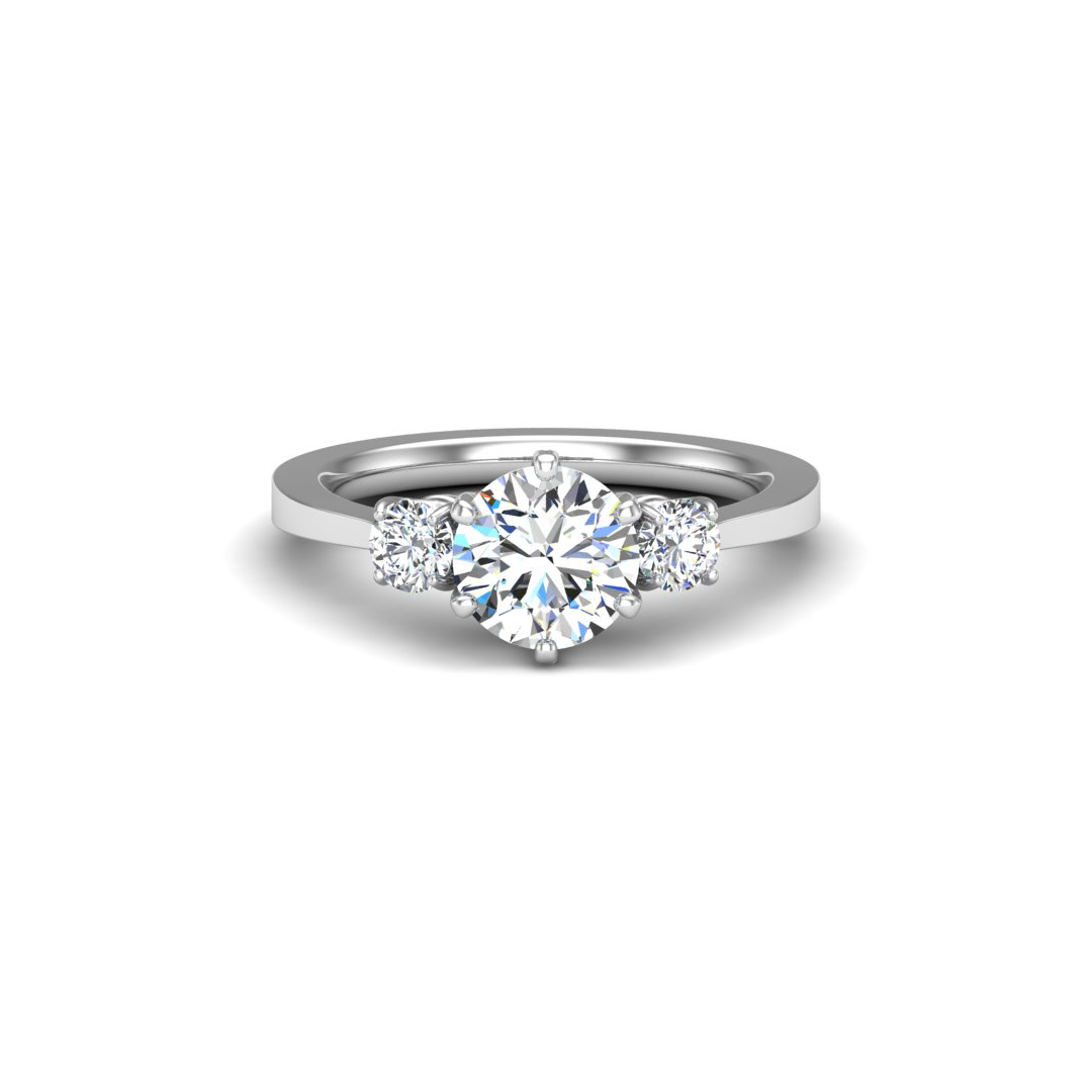 Madison Three-Stone Pear Engagement Ring